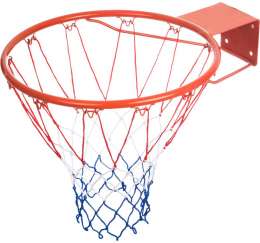 Кольцо баскетбольное с сеткой.